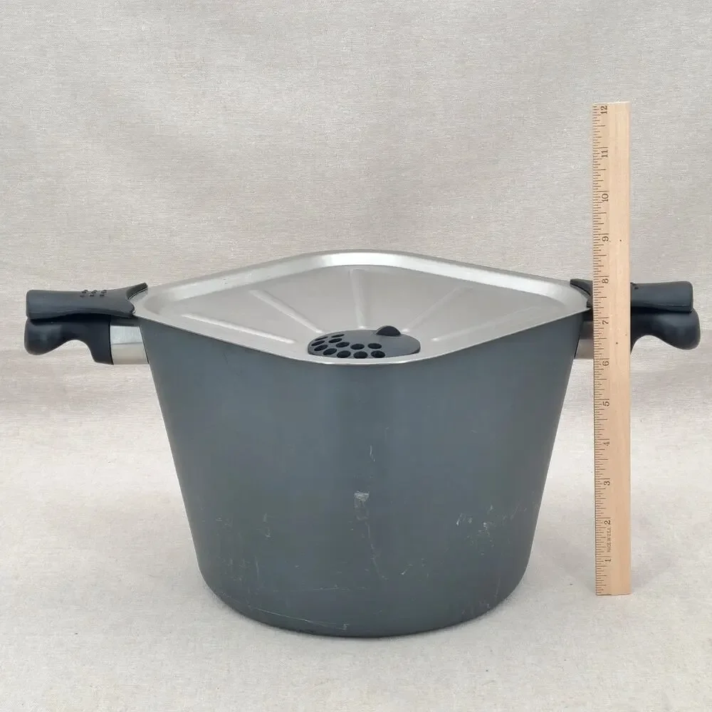 Vintage WearEver Air Square Saucepan Stock Pot Set of 5 with lids, 10 pieces